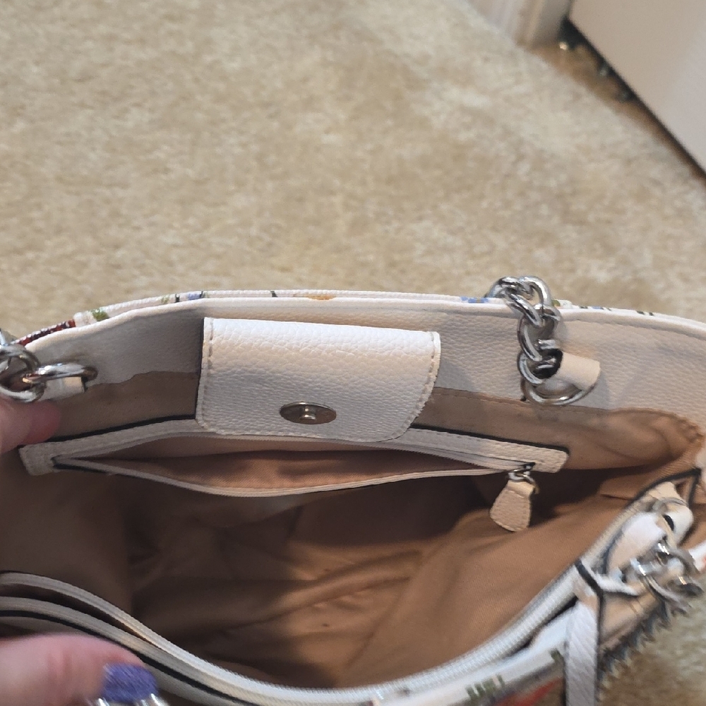 Floral Canvas Shoulder Bag - Picture 5 of 10